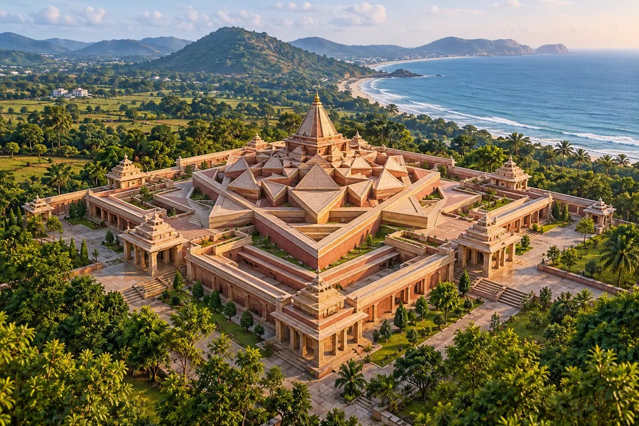Illustrative temples view for Devipuram