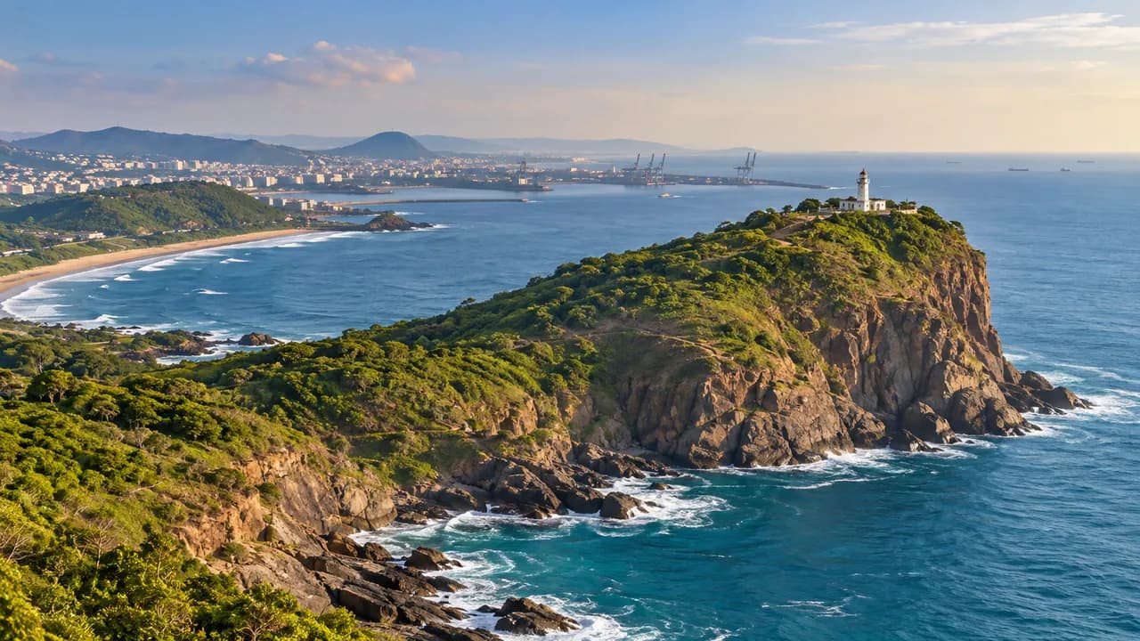 Illustrative viewpoints view for Dolphin's Nose Lighthouse